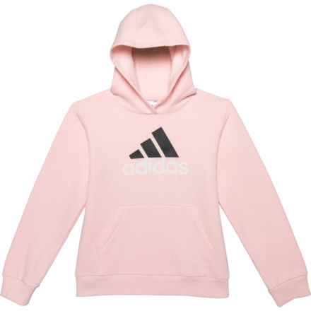 adidas Big Girls T Ess Graphic Hoodie in Light Pink