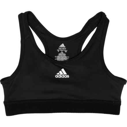 adidas Big Girls Techfit® Sports Bra - Medium Impact in Black