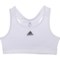adidas Big Girls Techfit® Sports Bra - Medium Impact in White