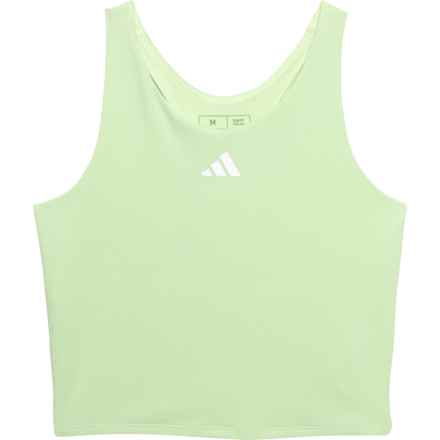 adidas Big Girls Training Shelf-Bra Tank Top in Light Green
