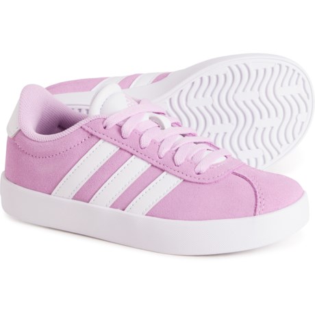 adidas Big Girls VL Court 3.0 Sneakers - Suede in Bliss Lilac