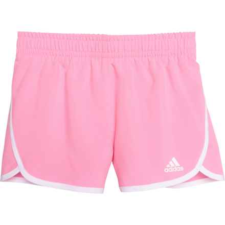 adidas Big Girls Woven Shorts in Bliss Pink