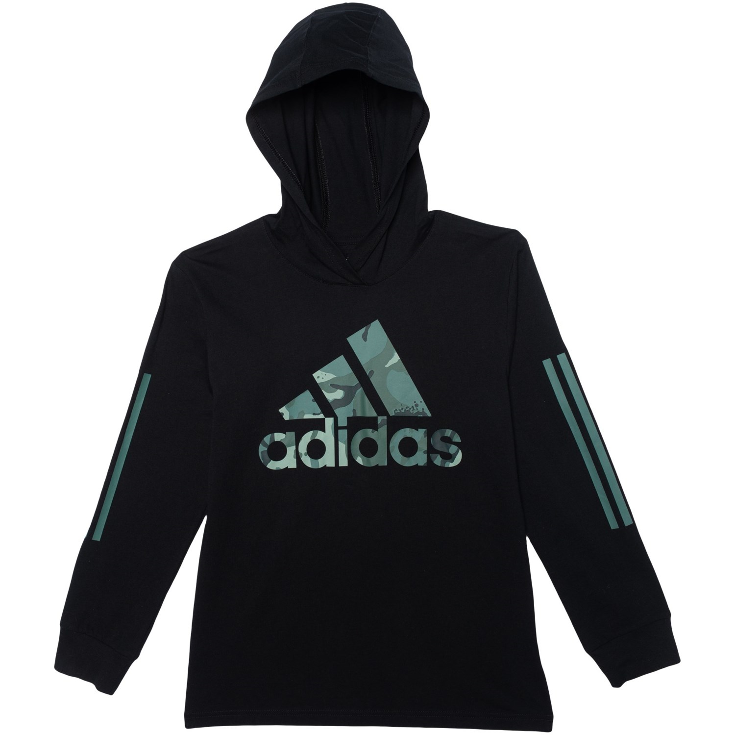 adidas long sleeve hooded t shirt