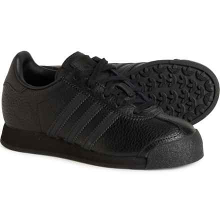 adidas Boys and Girls Samoa C Sneakers - Leather in Core Black