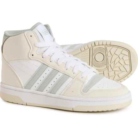 adidas Boys Break Start Mid Basketball Shoes in Supplier Colour/Orbit Grey/White
