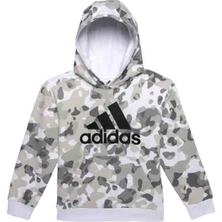 adidas Boys Camo AOP 22 Hoodie in White