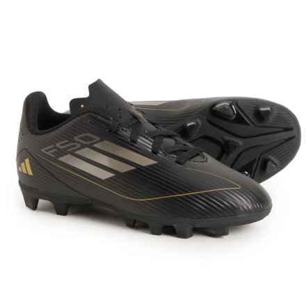 adidas Boys F50 Club FxG Soccer Cleats in Core Black
