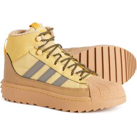 adidas Boys Superstar Winter Trek Boots in Oat