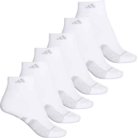 adidas C Cushioned Low Cut Socks - 6-Pack, Below the Ankle (For Women) in White/White-Clear Onix Grey/Clear Onix Grey
