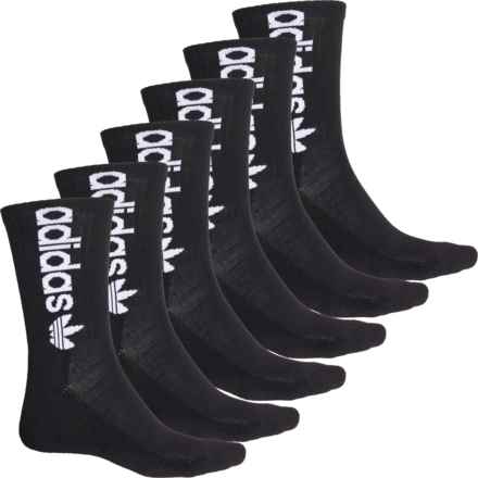 adidas C Originals Forum Socks - 6-Pack, Crew (For Men and Women) in Black/White