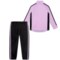 483UY_2 adidas Color-Block Tricot Track Jacket and Pants Set (For Toddler Girls)