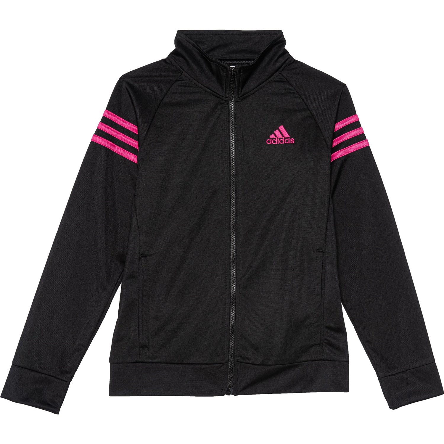 pink and black adidas outfit
