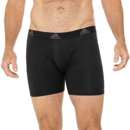 adidas Core High-Performance Boxer Briefs - 3-Pack in Black/Black/Black