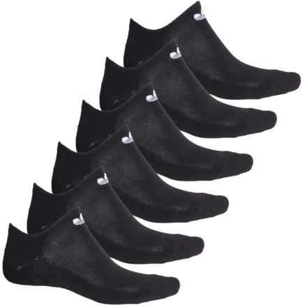 adidas Core Originals No-Show Socks - 6-Pack, Below the Ankle (For Men and Women) in Black