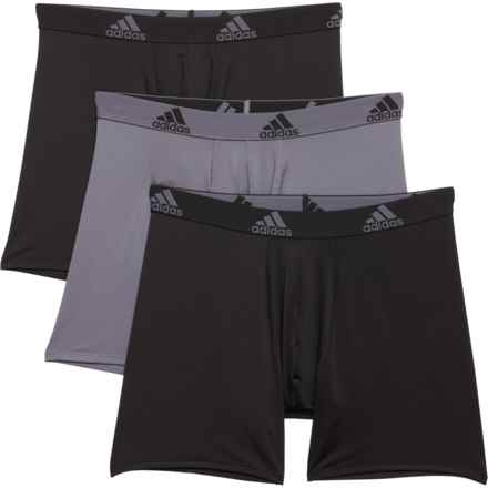 adidas Core-Performance Boxer Briefs - 3-Pack in Black/Onix Grey/Black