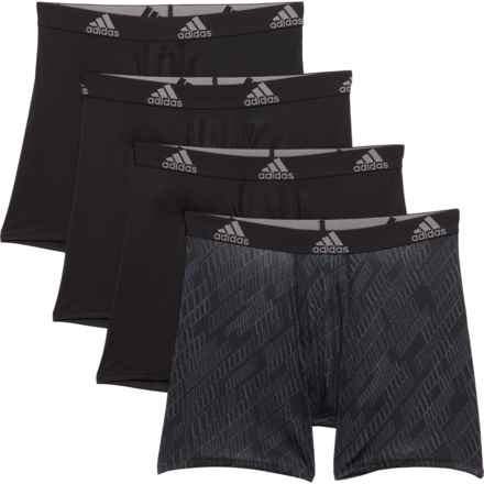 adidas Core-Performance Boxer Briefs - 4-Pack in Black/Ghost Black-Onix/Black