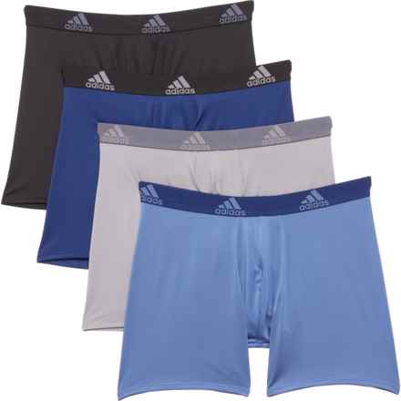 adidas Core-Performance Boxer Briefs - 4-Pack in Dark Blue/Crew Blue/Black