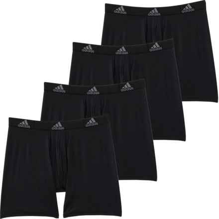 adidas Core Sport-Performance Boxer Briefs - 4-Pack in Black