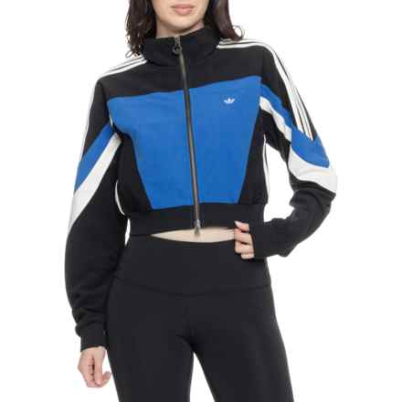 adidas Crop Track Jacket in Black