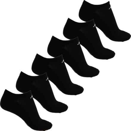 adidas Cushioned Athletic No-Show Socks - Below the Ankle (For Women) in Black/White