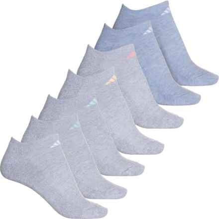 adidas Cushioned No-Show AREOREADY Socks - Below the Ankle, 6-Pack (For Women) in White-Grey Marl Assorted