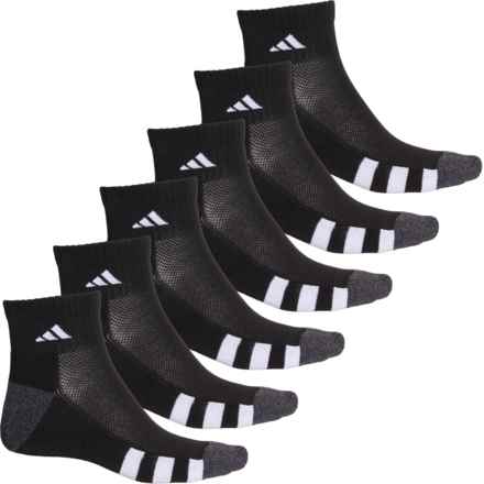 adidas Cushioned Socks - 6-Pack, Ankle (For Men and Women) in Black/Onix Grey/White