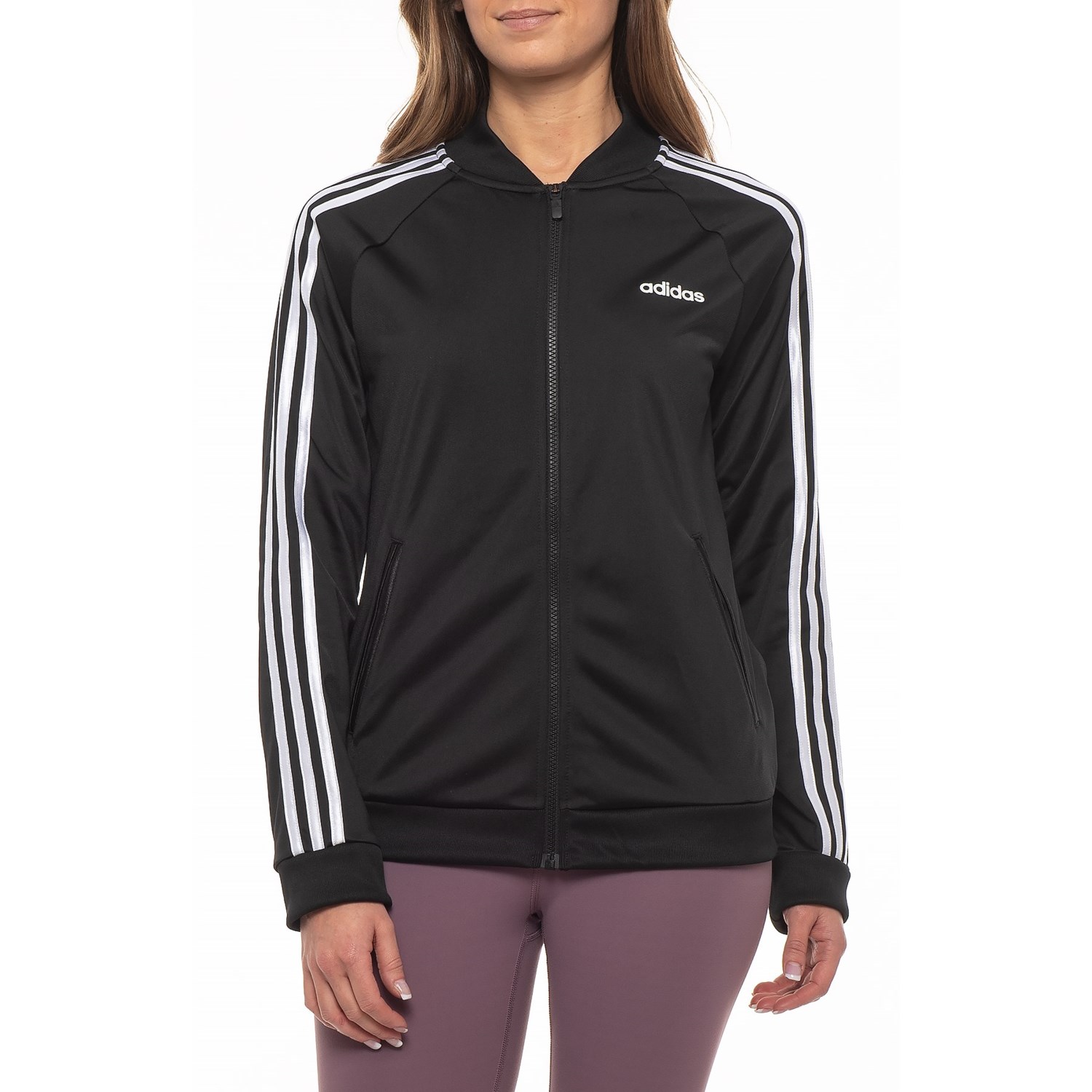 adidas black track jacket women's