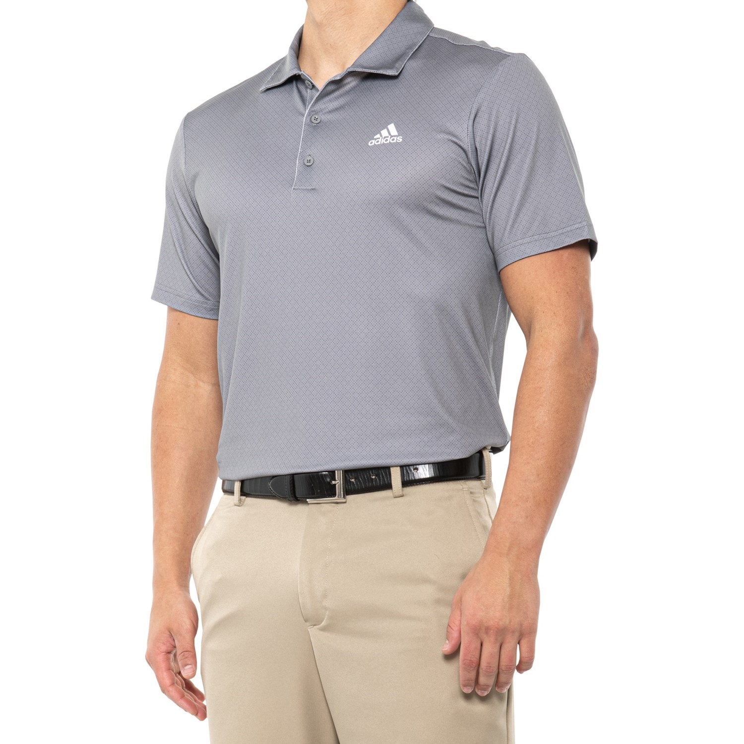 Adidas Dot Print Polo Shirt - UPF 50, Short Sleeve (For Men)