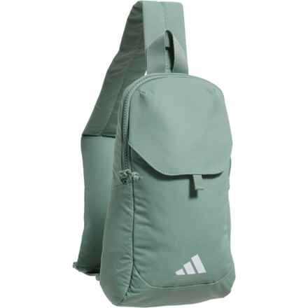 adidas Essentials 3 Sling Crossbody Bag in Silver Green