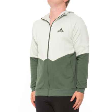 adidas Essentials 4 Game Day Full-Zip Hoodie in Linen Green