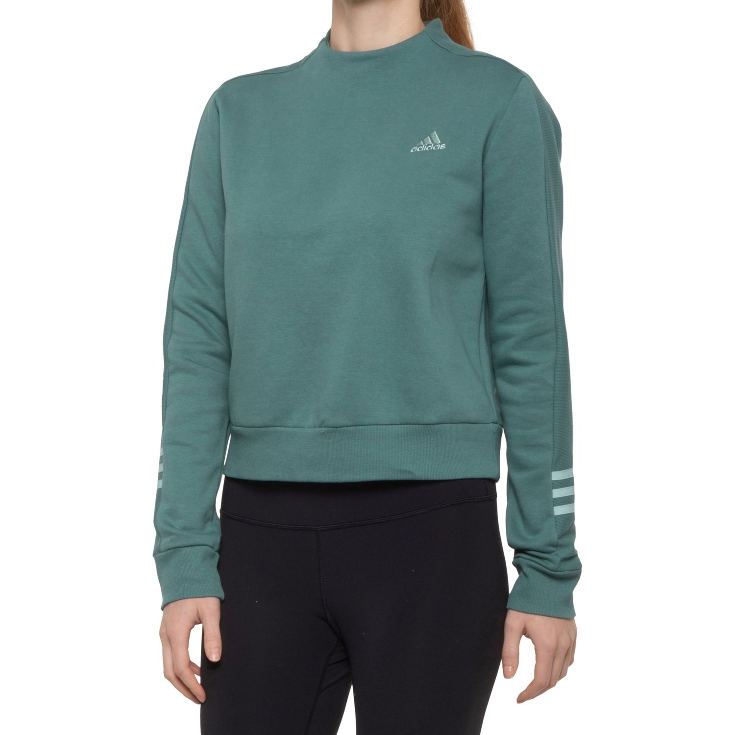 adidas mock neck sweatshirt