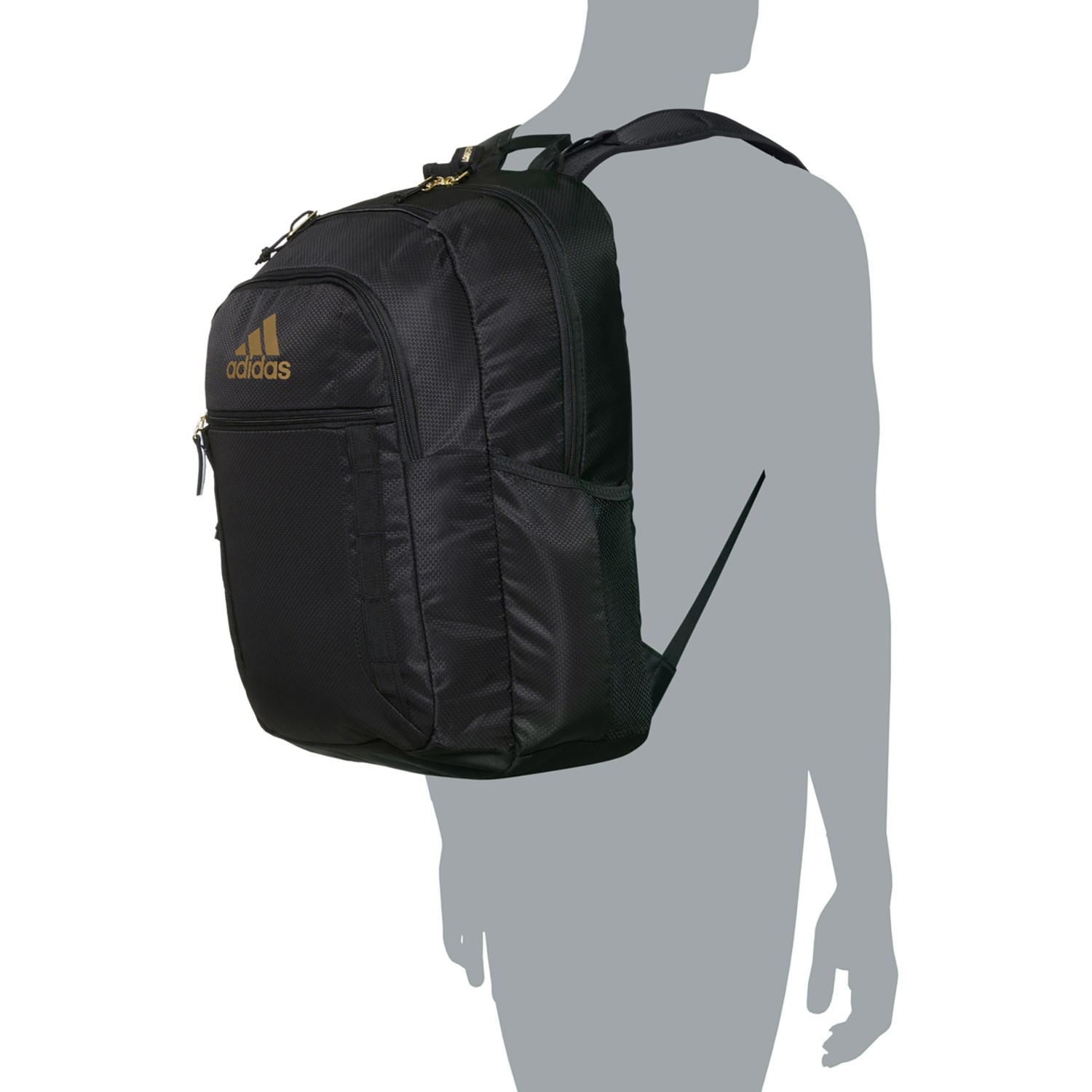 adidas Excel 7 Backpack - Black-Gold Metallic - Save 48%