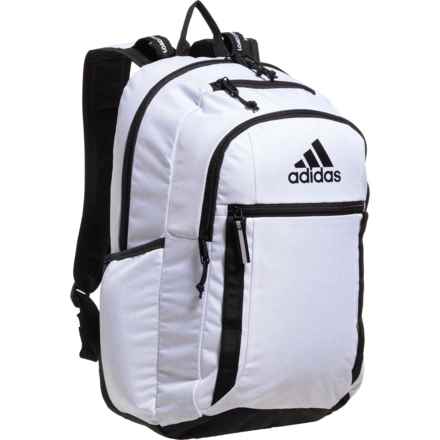 adidas Excel 7 Backpack - Twill White-Black in Twill White/Black
