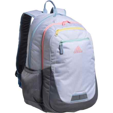 adidas Foundation 6 Backpack (For Boys and Girls) in Twill White/Pink Spark/Grey