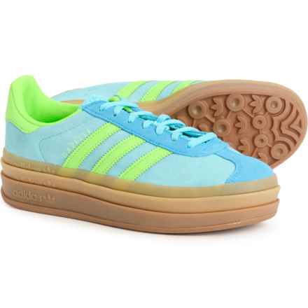 adidas Gazelle Bold Sneakers - Leather (For Women) in Blue Glow