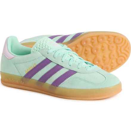 adidas Gazelle Indoor Sneakers - Leather (For Women) in Clear Mint
