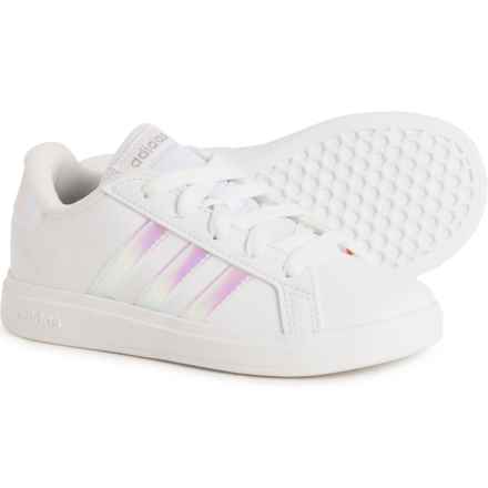adidas Girls Grand Court 2.0 Sneakers in Ftwr White