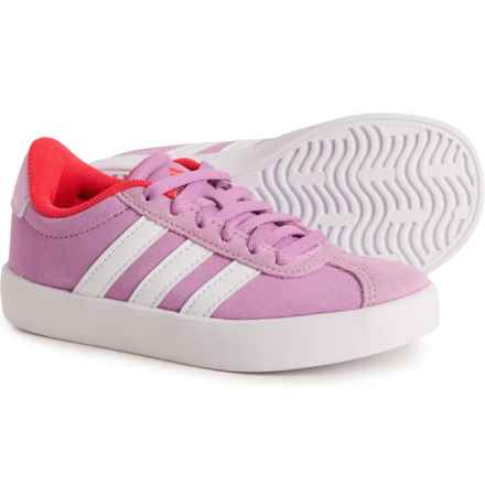 adidas Girls VL Court 3.0 Sneakers - Leather in Purple Wht
