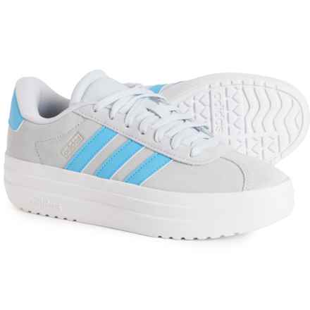 adidas Girls VL Court Bold Skateboard Sneakers - Suede in Halo Blue