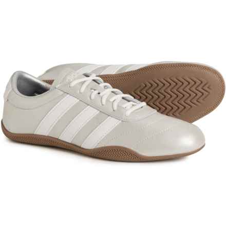 adidas Grand Court Low Sneakers - Leather (For Women) in Silver Met