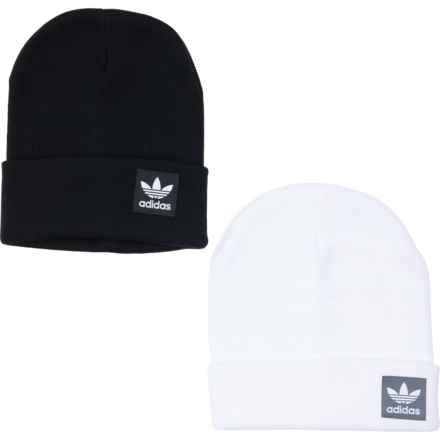 adidas Grove Beanie - 2-Pack in White/Onix Grey/Black White