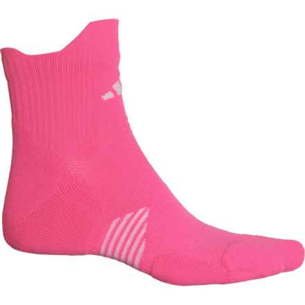 adidas HEAT.RDY Running Socks - Crew (For Men) in Solar Pink/White
