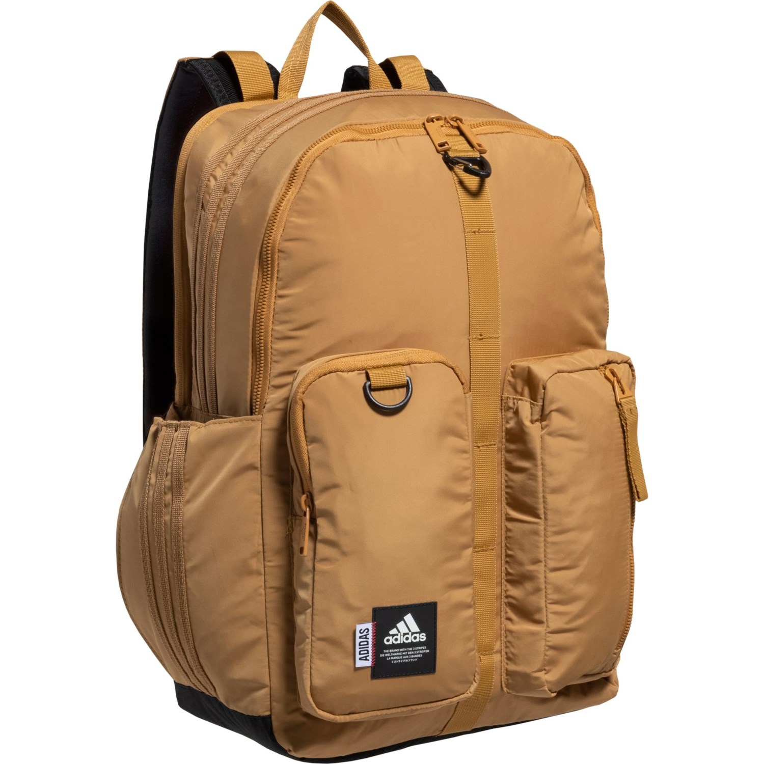 adidas Iconic 3 Stripe Backpack Mesa Brown Black Save 46