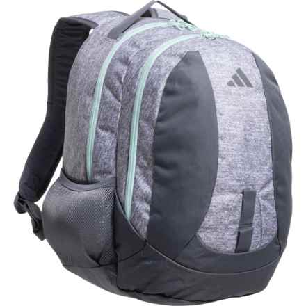 adidas Journal 2 Backpack - Jersey Grey-Semi Flash Aqua Blue (For Girls) in Jersey Grey/Semi Flash Aqua Blue