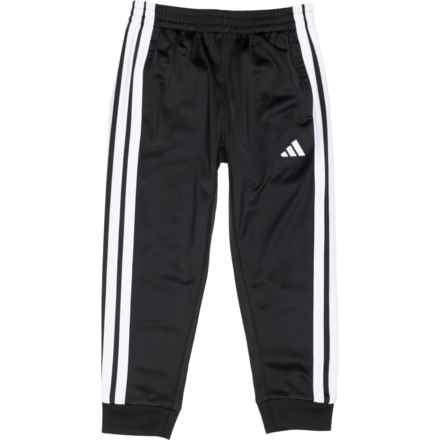 adidas Little Boys Core 3-Stripe Tricot Joggers in Black