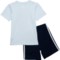 2UNUK_2 adidas Little Boys Graphic T-Shirt and Shorts Set - Short Sleeve