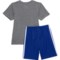 2UNUR_2 adidas Little Boys Graphic T-Shirt and Shorts Set - Short Sleeve