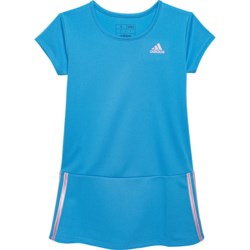 adidas Little Girls Pique Golf & Tennis Dress - Short Sleeve in Blue