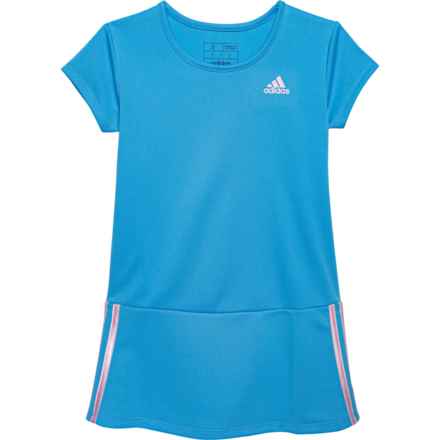 adidas Little Girls Pique Golf & Tennis Dress - Short Sleeve in Blue