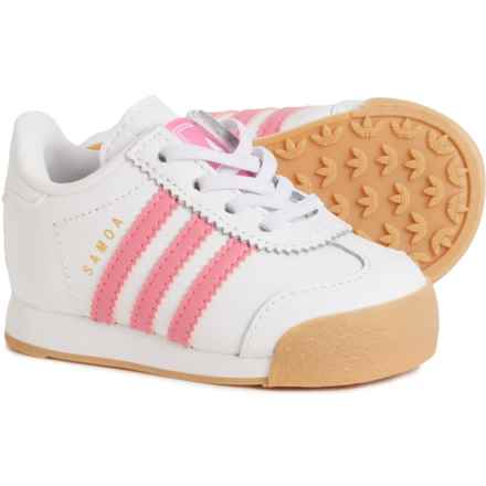 adidas Little Girls Samoa I Sneakers - Leather in Ftwr White